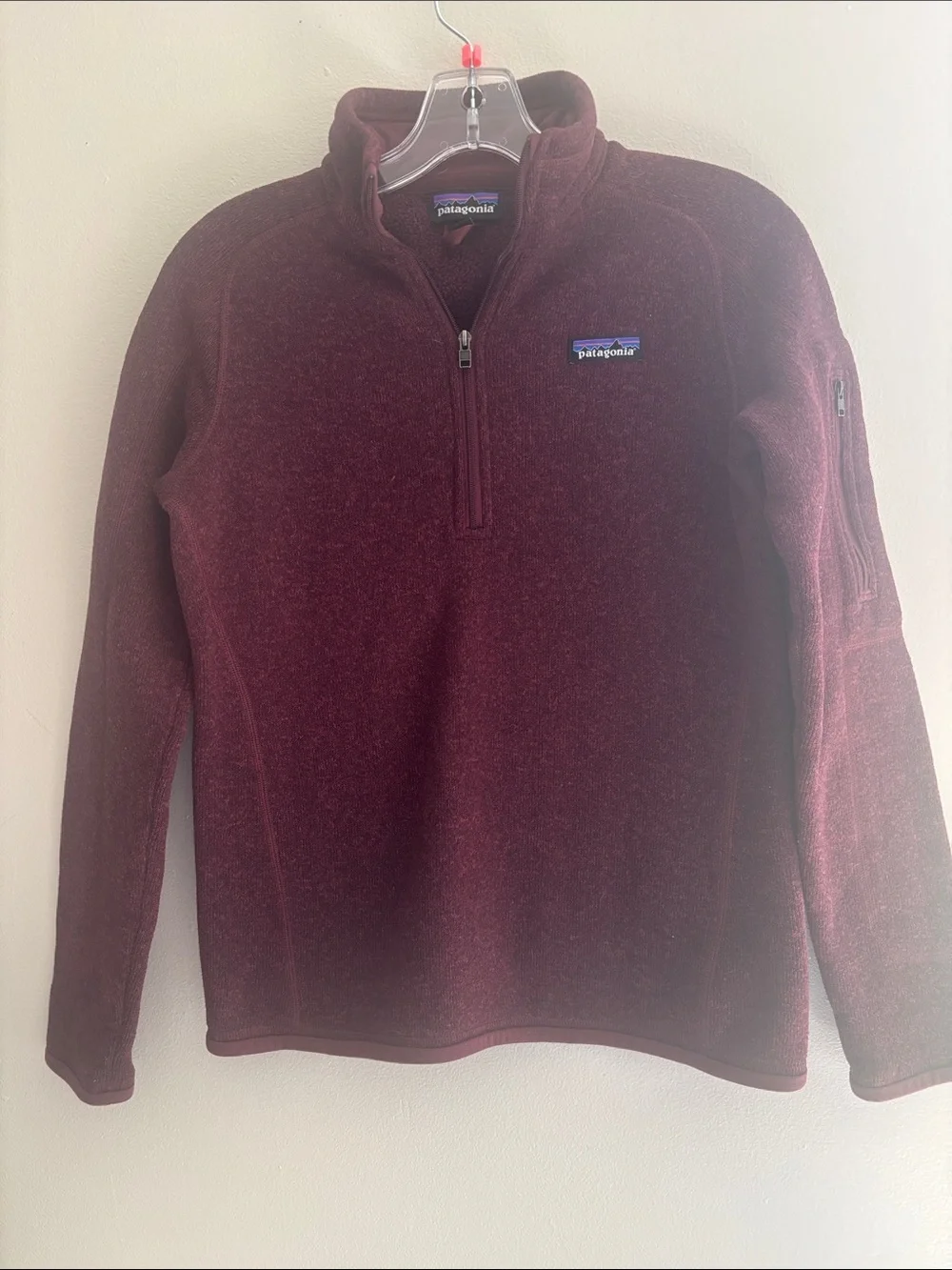 Patagonia Men's Burgundy Half-Zip Fleece Pullover